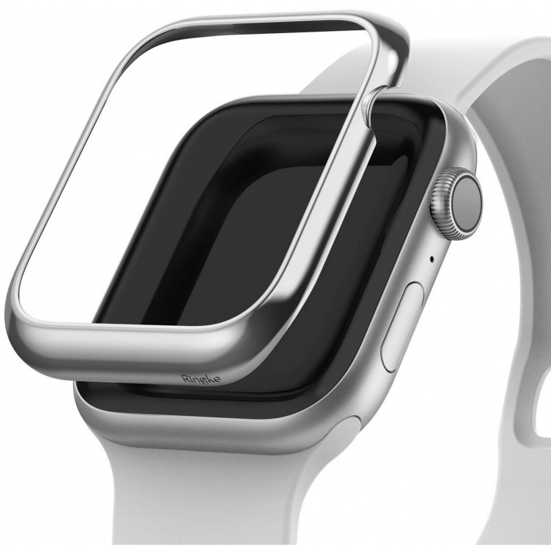 Ringke Bezel Styling Apple Watch 5/4 44mm Stainless Steel Glossy Silver AW4-44-01
