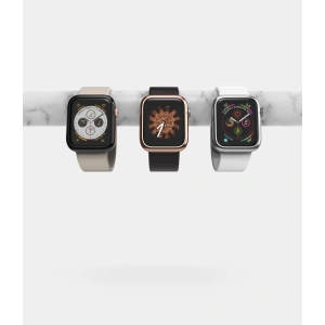 Nakładka Ringke Bezel Styling Apple Watch 4/5/6/7/8/9/SE 44/45mm stal nierdzewna Glossy Silver AW4-44-01