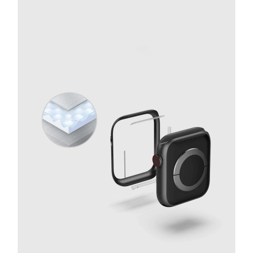 Nakładka Ringke Bezel Styling Apple Watch 4/5/6/7/8/9/SE 44/45mm stal nierdzewna Glossy Black AW4-44-03