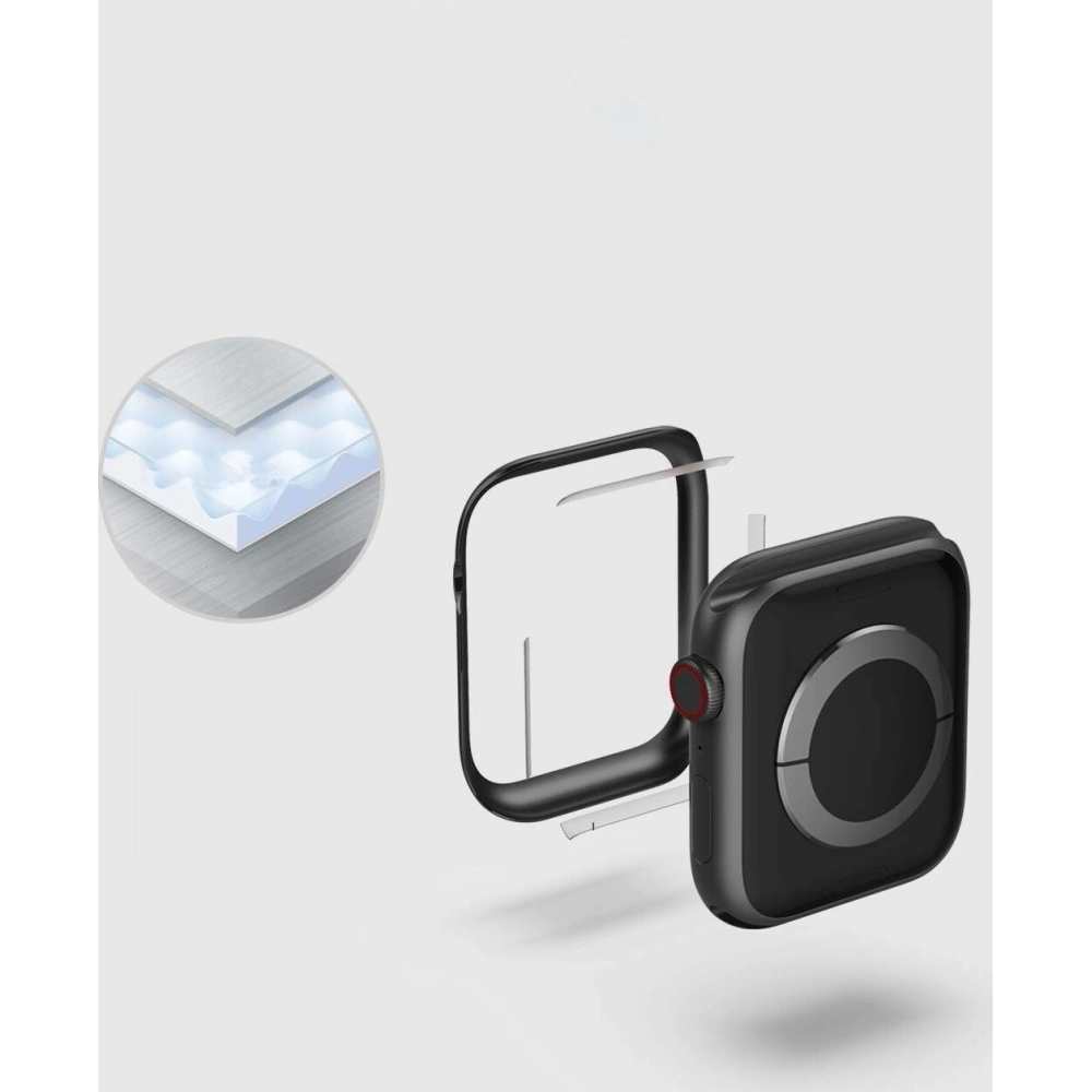 Hurtownia GSM - Nakládka Ringke Bezel Styling Apple Watch 4/5/6/7/8/9/SE 44/45mm nerezová ocel lesklá černá AW4-44-03 - RGK899GBLK - {ean13} - Hurt