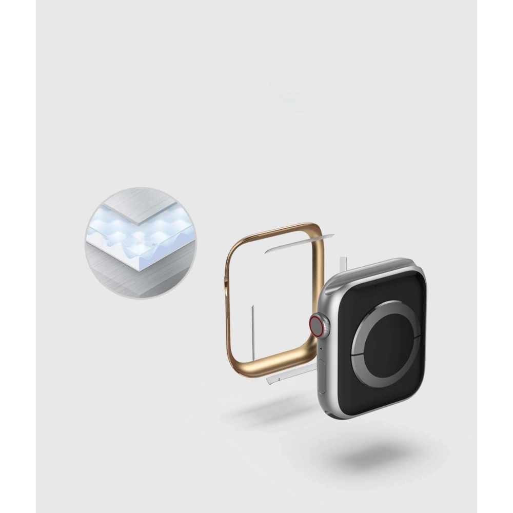 Hurtownia GSM - Nakládka Ringke Bezel Styling Apple Watch 4/5/6/7/8/9/SE 44/45mm nerezová ocel Glossy Gold AW4-44-05 - RGK900GGLD - {ean13} - Hurt