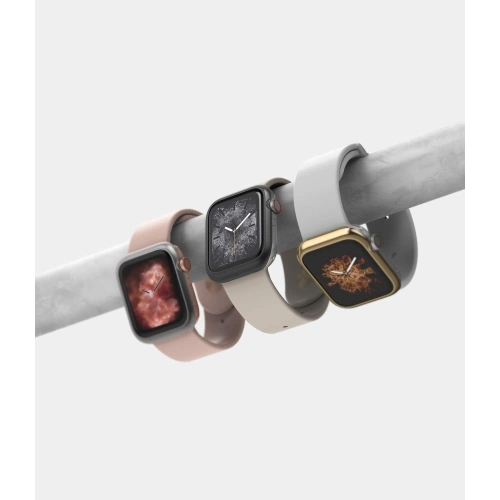 Nakładka Ringke Bezel Styling Apple Watch 4/5/6/7/8/9/SE 44/45mm stal nierdzewna Matte Silver AW4-44-09