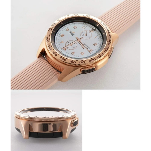 Nakładka na tachymetr Ringke Samsung Galaxy Sport/Watch 42mm stal nierdzewna złota GW-42-05