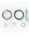 Wholesale Ringke Bezel Ring Samsung Galaxy Sport/Watch 42mm Stainless Steel Gold GW-42-05 - RGK904SGLD - {ean13} - Hurt