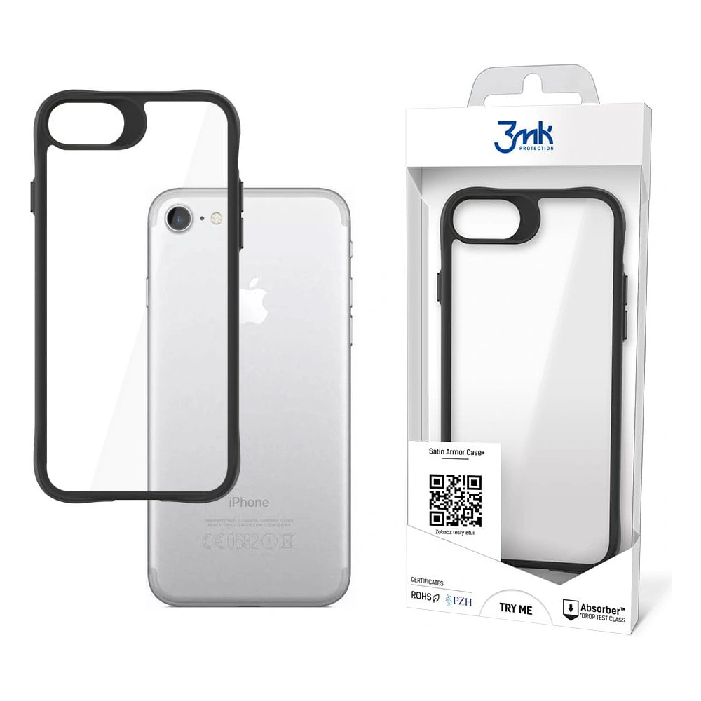 Hurtownia GSM - Etui 3MK SatinArmor+ Case Apple iPhone SE 2022/SE 2020/8/7 - 3MK3676 - {ean13} - Hurt