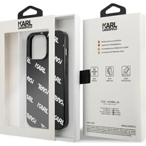 Etui Karl Lagerfeld KLHCP13XPULMBK3 Apple iPhone 13 Pro Max hardcase czarny/black Allover