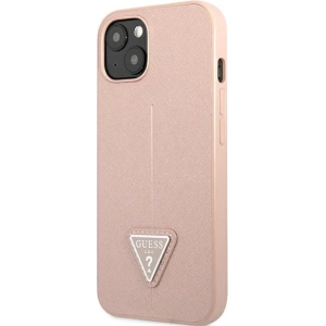 Hurtownia GSM - Etui Guess GUHCP13SPSATLP Apple iPhone 13 mini różowy/pink hardcase Saffiano Triangle Logo - GUE1816PNK - {ean13} - Hurt