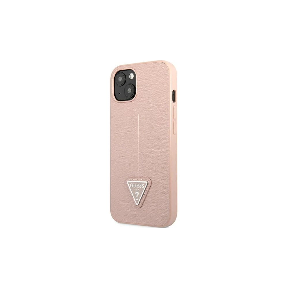 Hurtownia GSM - Etui Guess GUHCP13SPSATLP Apple iPhone 13 mini różowy/pink hardcase Saffiano Triangle Logo - GUE1816PNK - {ean13} - Hurt