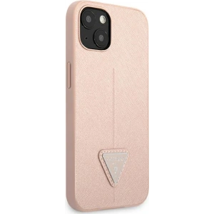Hurtownia GSM - Etui Guess GUHCP13SPSATLP Apple iPhone 13 mini różowy/pink hardcase Saffiano Triangle Logo - GUE1816PNK - {ean13} - Hurt