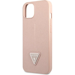 Hurtownia GSM - Etui Guess GUHCP13SPSATLP Apple iPhone 13 mini różowy/pink hardcase Saffiano Triangle Logo - GUE1816PNK - {ean13} - Hurt