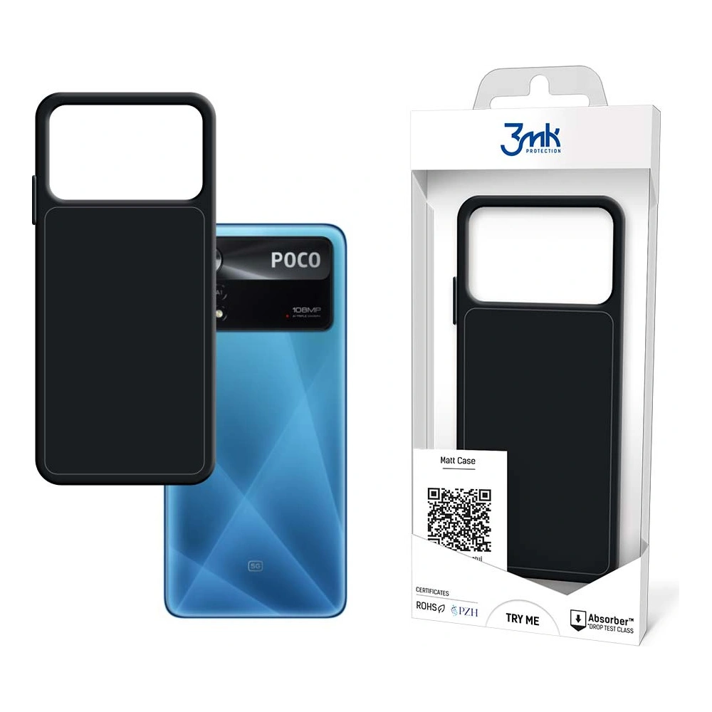 Hurtownia GSM - Etui 3MK Matt Case POCO X4 Pro 5G černý/black - 3MK3657BLK - {ean13} - Hurt