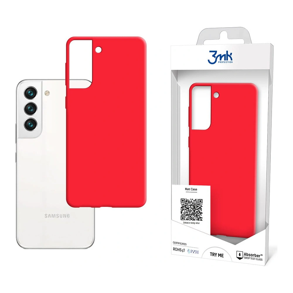 Hurtownia GSM - Etui 3MK Matt Case Samsung Galaxy S22 jahoda/strawberry - 3MK3645STR - {ean13} - Hurt