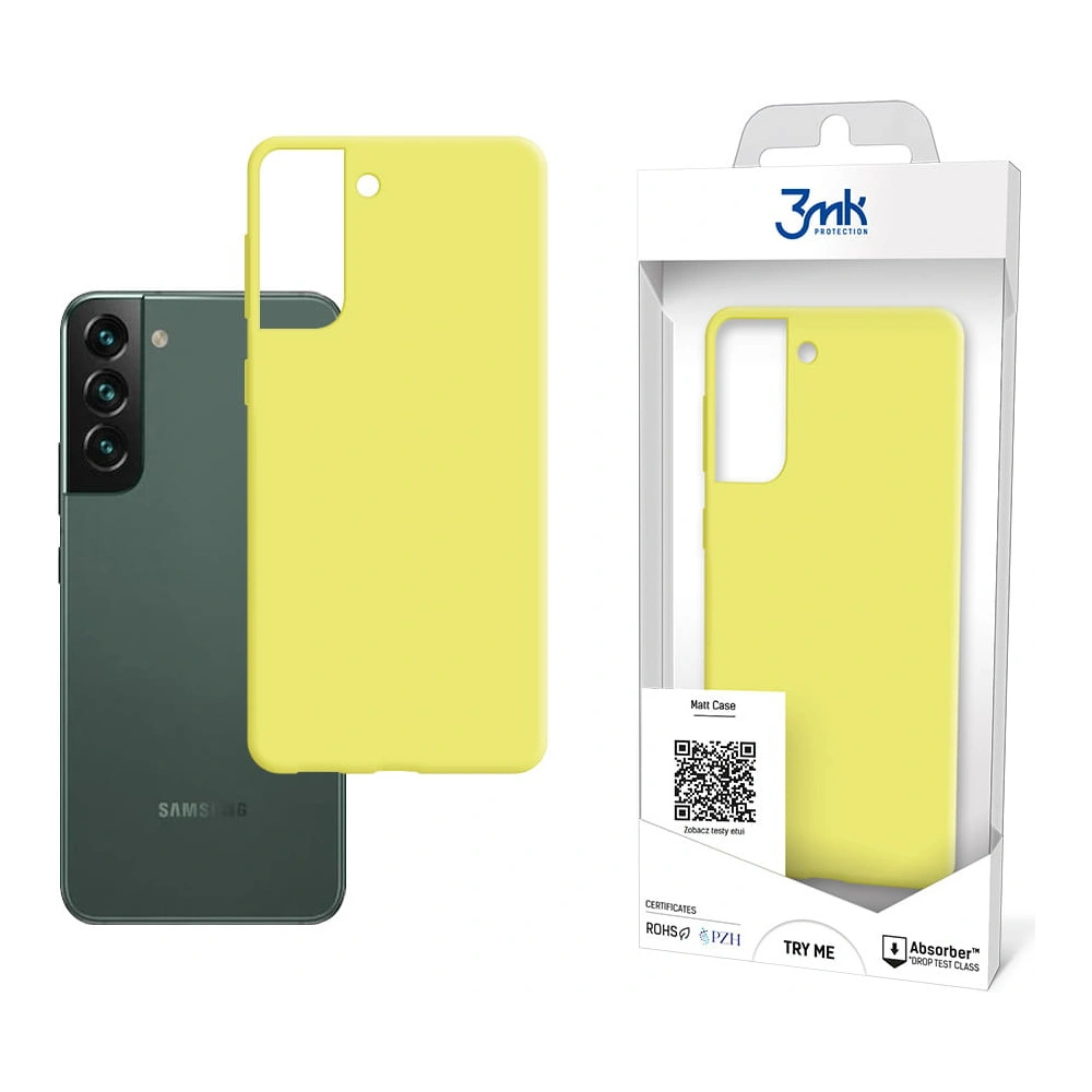 Hurtownia GSM - Etui 3MK Matt Case Samsung Galaxy S22+ Plus limetková/limetková - 3MK3639LIM - {ean13} - Hurt