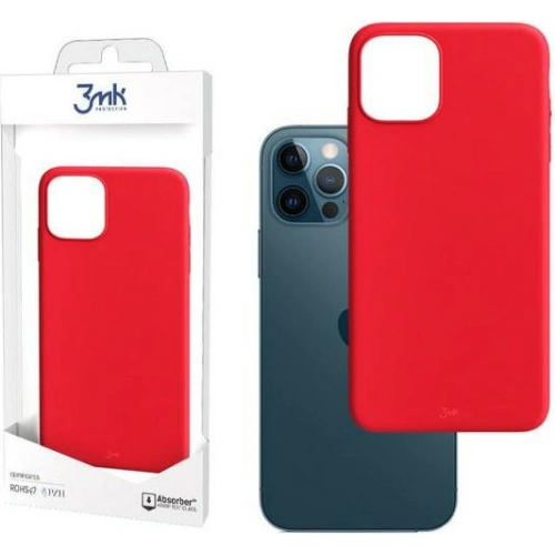 Etui 3MK Matt Case Apple iPhone 12/12 Pro truskawka/strawberry