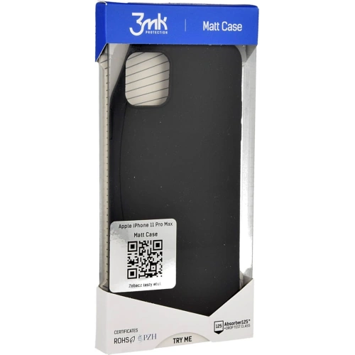 Etui 3MK Matt Case Apple iPhone 11 Pro Max czarny/black