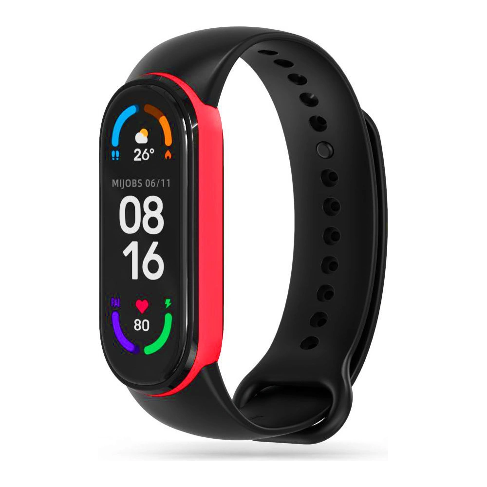 Wholesale Tech-Protect Iconband Xiaomi Mi Band 5/6/6 NFC/7 Black Red - THP1083BLKRED - {ean13} - Hurt