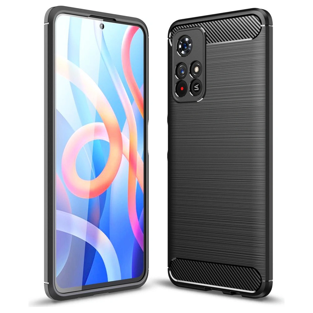 Hurtownia GSM - Etui Tech-Protect TPUCarbon Redmi Note 11S 5G/POCO M4 Pro 5G černé - THP1092BLK - {ean13} - Hurt