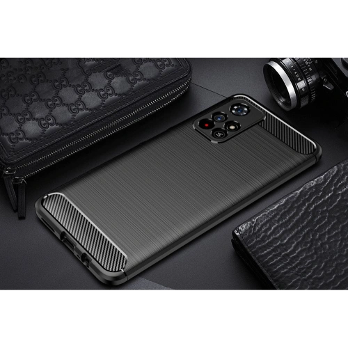 Etui Tech-Protect TPUCarbon Redmi Note 11S 5G/POCO M4 Pro 5G Black