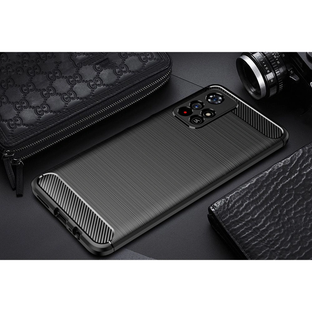 Hurtownia GSM - Etui Tech-Protect TPUCarbon Redmi Note 11S 5G/POCO M4 Pro 5G černé - THP1092BLK - {ean13} - Hurt