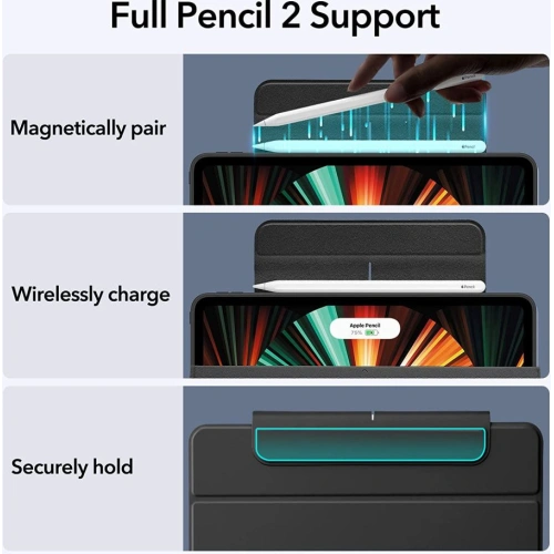Etui ESR Rebound Hybrid Apple iPad Pro 12.9 2021 (5. generacji) Black