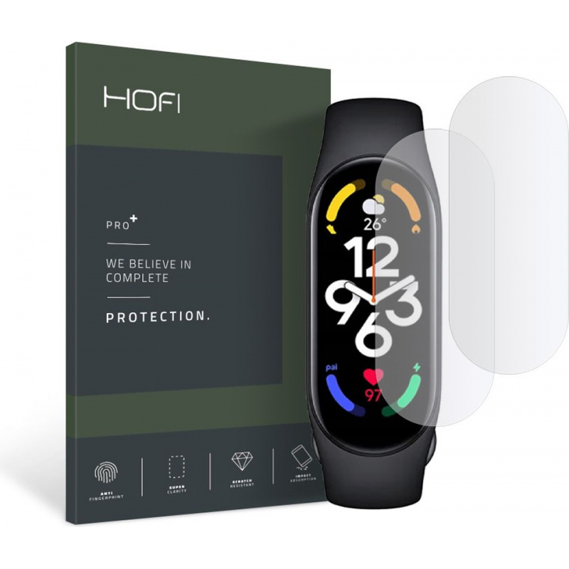 Hofi Distributor - 9589046923531 - HOFI241CL - Hofi Hydroflex Pro+ Xiaomi Mi Band 7 Clear [2 PACK] - B2B homescreen