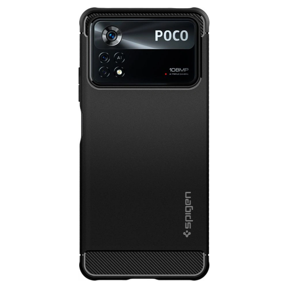 Hurtownia GSM - Etui Spigen Rugged Armor POCO X4 Pro 5G Matná Černá - SPN2262BLK - {ean13} - Hurt