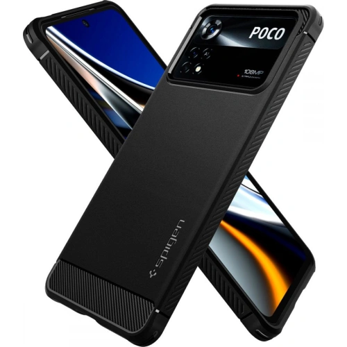 Etui Spigen Rugged Armor POCO X4 Pro 5G Matte Black