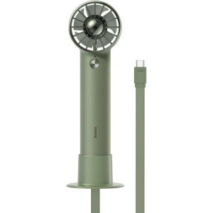 Wholesale Baseus Flyer Turbine Handheld Fan + USB-C cable (green) - BSU3260GRN - {ean13} - Hurt