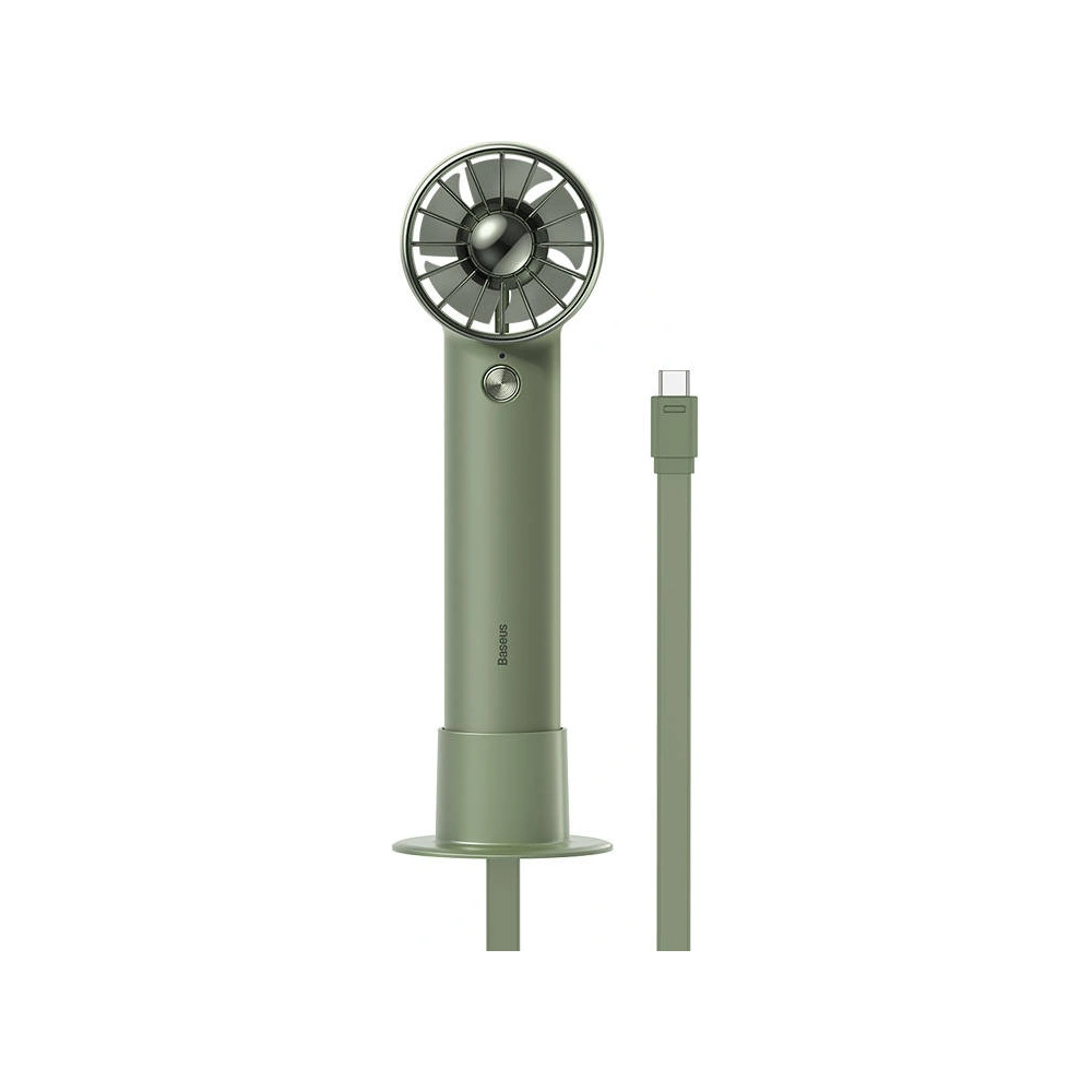 Hurtownia GSM - Přenosný ruční ventilátor Baseus Flyer Turbine + kabel USB-C (zelený) - BSU3260GRN - {ean13} - Hurt