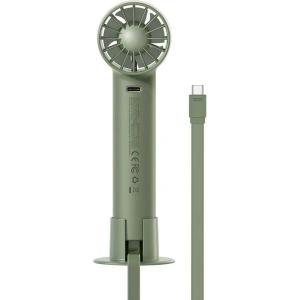 Wholesale Baseus Flyer Turbine Handheld Fan + USB-C cable (green) - BSU3260GRN - {ean13} - Hurt