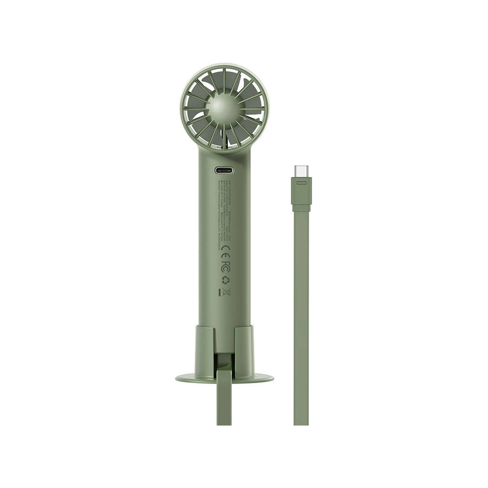 Hurtownia GSM - Přenosný ruční ventilátor Baseus Flyer Turbine + kabel USB-C (zelený) - BSU3260GRN - {ean13} - Hurt