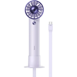 Wholesale Baseus Flyer Turbine Handheld Fan + USB-C cable (purple) - BSU3261PRP - {ean13} - Hurt