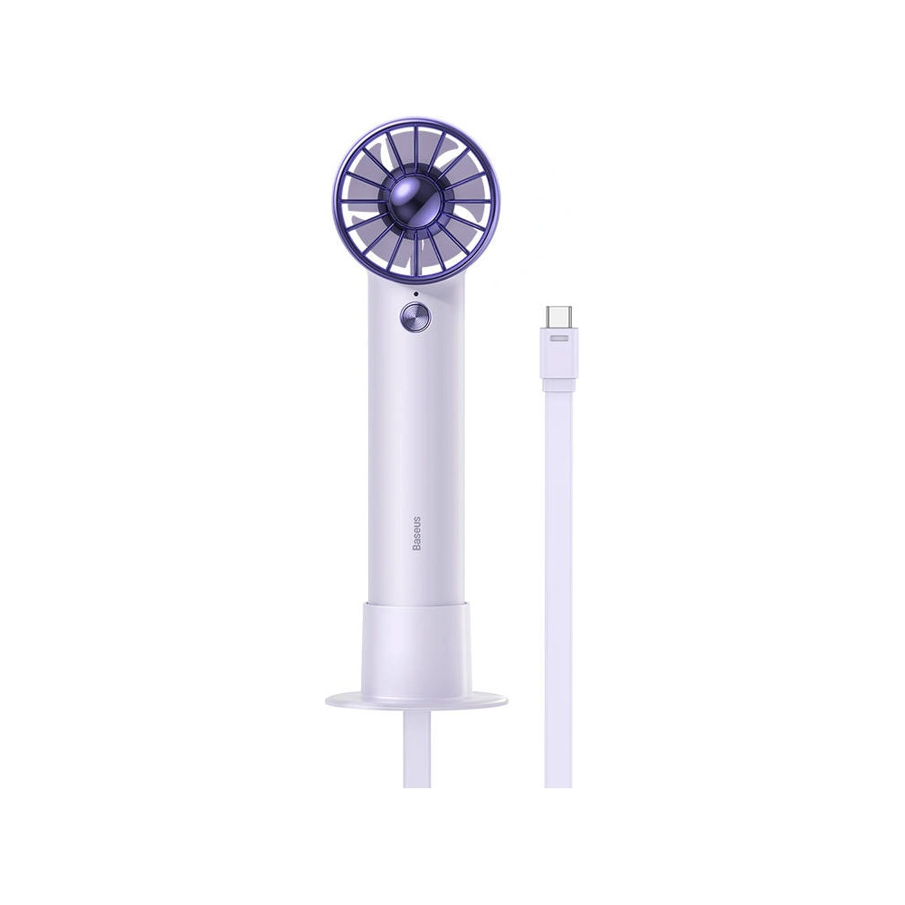 Hurtownia GSM - Přenosný ruční ventilátor Baseus Flyer Turbine + USB-C kabel (fialový) - BSU3261PRP - {ean13} - Hurt