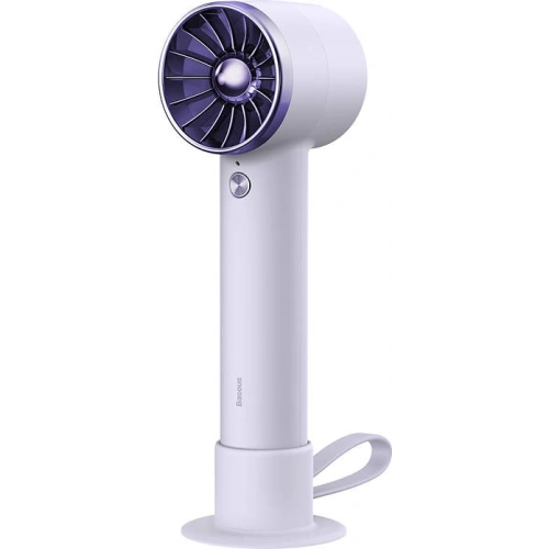 Przenośny wentylator ręczny Baseus Flyer Turbine + kabel USB-C (fioletowy)