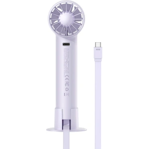 Wholesale Baseus Flyer Turbine Handheld Fan + USB-C cable (purple) - BSU3261PRP - {ean13} - Hurt