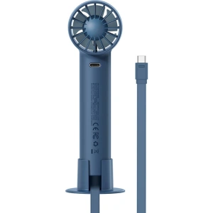 Wholesale Baseus Flyer Turbine Handheld Fan + USB-C cable (blue) - BSU3262BLU - {ean13} - Hurt