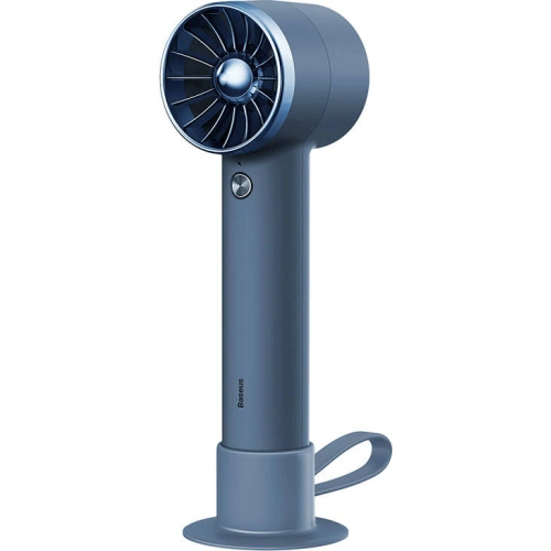 Przenośny wentylator ręczny Baseus Flyer Turbine + kabel USB-C (niebieski)
