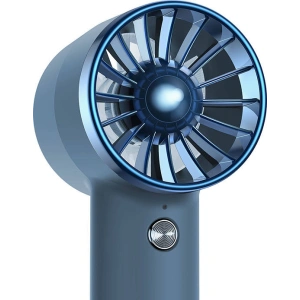 Przenośny wentylator ręczny Baseus Flyer Turbine + kabel USB-C (niebieski)
