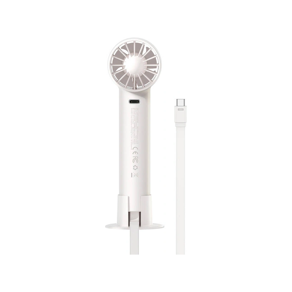 Hurtownia GSM - Přenosný ruční ventilátor Baseus Flyer Turbine + USB-C kabel (bílý) - BSU3263WHT - {ean13} - Hurt