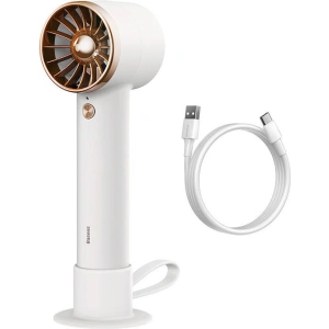 Wholesale Baseus Flyer Turbine Handheld Fan + USB-C cable (white) - BSU3263WHT - {ean13} - Hurt