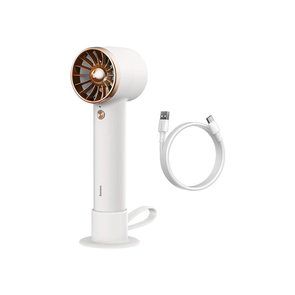 Hurtownia GSM - Přenosný ruční ventilátor Baseus Flyer Turbine + USB-C kabel (bílý) - BSU3263WHT - {ean13} - Hurt