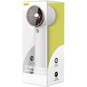 Wholesale Baseus Flyer Turbine Handheld Fan + Lightning cable (white) - BSU3264WHT - {ean13} - Hurt