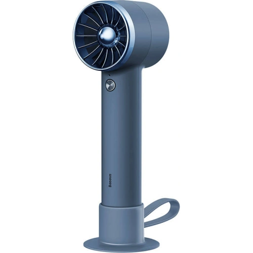 Przenośny wentylator ręczny Baseus Flyer Turbine + kabel Lightning (niebieski)