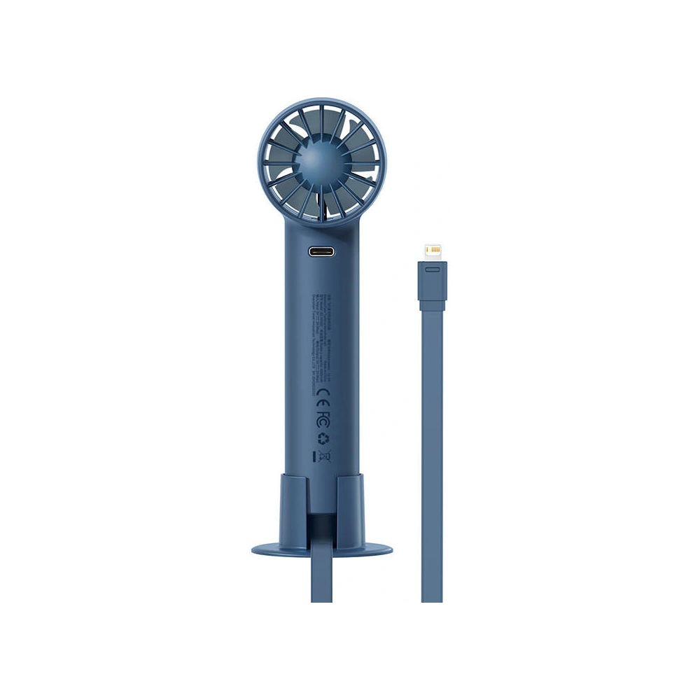 Hurtownia GSM - Přenosný ruční ventilátor Baseus Flyer Turbine + Lightning kabel (modrý) - BSU3265BLU - {ean13} - Hurt