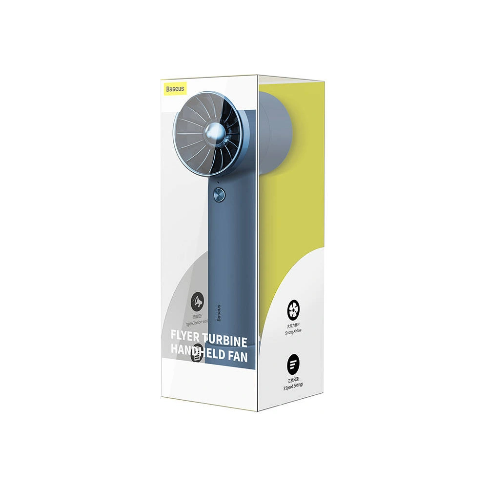 Hurtownia GSM - Přenosný ruční ventilátor Baseus Flyer Turbine + Lightning kabel (modrý) - BSU3265BLU - {ean13} - Hurt