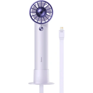 Wholesale Baseus Flyer Turbine Handheld Fan + Lightning cable (purple) - BSU3266PRP - {ean13} - Hurt
