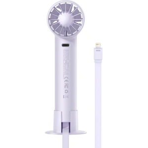 Wholesale Baseus Flyer Turbine Handheld Fan + Lightning cable (purple) - BSU3266PRP - {ean13} - Hurt