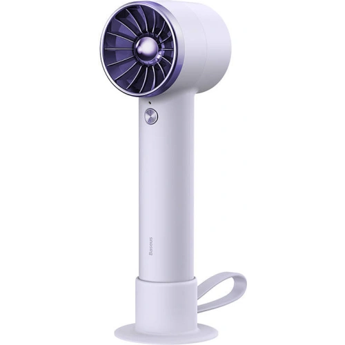Przenośny wentylator ręczny Baseus Flyer Turbine + kabel Lightning (fioletowy)