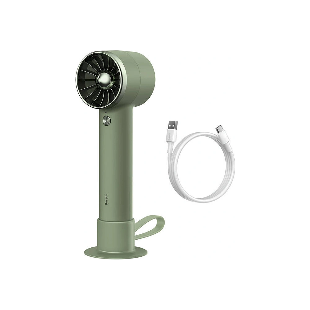 Hurtownia GSM - Přenosný ruční ventilátor Baseus Flyer Turbine + Lightning kabel (zelený) - BSU3267GRN - {ean13} - Hurt