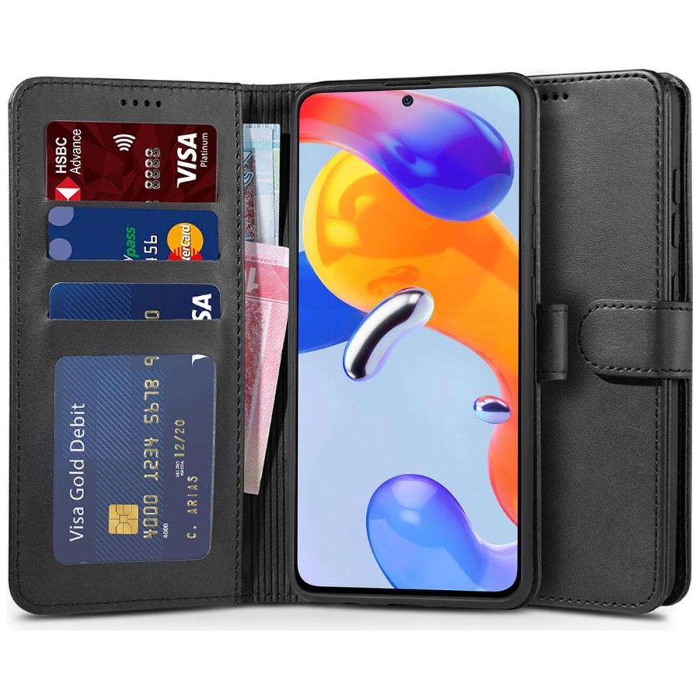 Hurtownia GSM - Etui Tech-Protect Wallet Redmi Note 11S 5G/POCO M4 Pro 5G Černá - THP1112BLK - {ean13} - Hurt